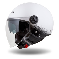 Casque de protection pour moto et scooter avec coque résistante en polycarbonate - Design léger et modulable