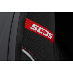 Casque de moto premium en fibre de verre avec visière multi-angle et pare-soleil rétractable - Système d'ouverture SOS