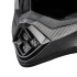 Casque de motocross avec coque en fibre de verre et carbone puis visière amovible - Système d'aération