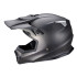 Casque de motocross avec coque en fibre de verre et carbone puis visière amovible - Système d'aération
