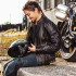 Casque de moto design homologué DOT avec pare-soleil rétractable et visière courte - Normes américaines