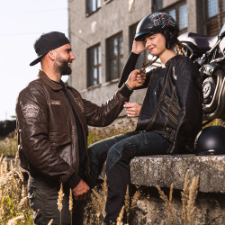 Casque de moto design homologué DOT avec pare-soleil rétractable et visière courte - Normes américaines