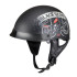 Casque de moto design homologué DOT avec pare-soleil rétractable et visière courte - Normes américaines