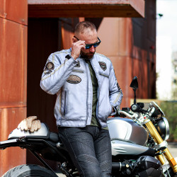 Veste de moto effet cuir pour Hommes design Vintage - 3 coloris - Tailles S à 6XL