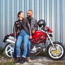 Veste de moto effet cuir pour Hommes design Vintage - 3 coloris - Tailles S à 6XL