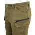 Pantalon de moto pour homme kaki avec protections de genoux et de hanches amovibles - Renfort en fibre d'aramide