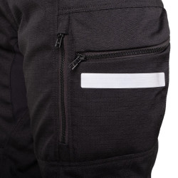 Pantalon de moto pour femmes avec protections certifiées et poches spacieuses - Jambe de pantalon réglable