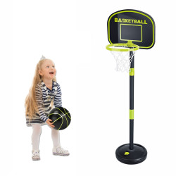 Panier de basketball pour enfants avec ballon gonflable et pompe à air - Hauteur réglable