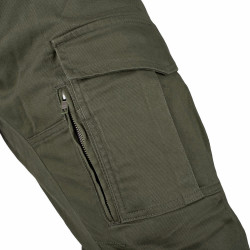 Pantalon de moto pour hommes style cargo avec aération et protections des genoux- Plusieurs coloris
