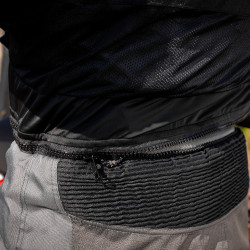 Pantalon de moto coupe-vent avec doublure thermique amovibles et protections certifiés retirables