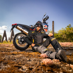 Pantalon de moto d'été pour hommes avec trous d'aération et protections certifiées amovibles