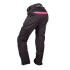 Pantalon de moto pour femmes noir et rose avec poches et détails réfléchissants - Doublure en maille aérée et doublure thermique