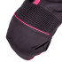 Pantalon de moto pour femmes noir et rose avec poches et détails réfléchissants - Doublure en maille aérée et doublure thermique