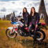 Pantalon de moto pour femmes noir et rose avec poches et détails réfléchissants - Doublure en maille aérée et doublure thermique