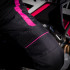 Pantalon de moto pour femmes noir et rose avec poches et détails réfléchissants - Doublure en maille aérée et doublure thermique