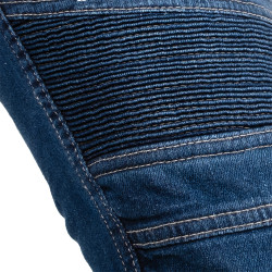 Jean de moto pour hommes avec empiècements extensibles et protections CE amovibles pour les genoux - Coloris multiples