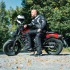 Pantalon de moto pour hommes avec doublure thermique et ceinture ajustable - Protections incluses pour les genoux et les cuisses