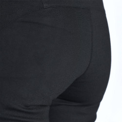 Legging de moto cargo pour femmes en matière stretching résistante avec protections CE pour les genoux