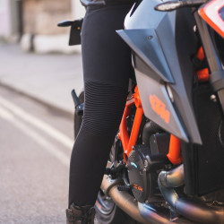 Legging de moto pour femmes haut de gamme avec empiècement extensibles ultra-confort - Protections CE
