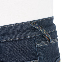 Denim de moto pour hommes - Jean de moto slim fit au tissu résistant et extensible - Protections CE genoux et hanches