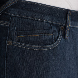 Denim de moto pour hommes - Jean de moto slim fit au tissu résistant et extensible - Protections CE genoux et hanches