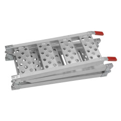 Rampe de chargement pour moto en 3 pièces avec construction en aluminium - Caractère ultra-compact