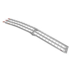 Rampe de chargement pour moto large - Capacité de pliage et conception en aluminium