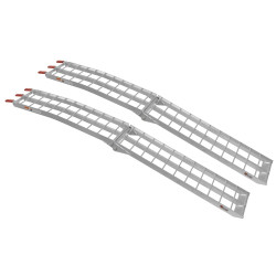 Paire de rampes larges de chargement pour motos et scooters 222 x 28 cm à capacité de pliage - Charge max 600 kg