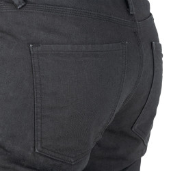 Jean de moto pour hommes certifié regular fit noir - Tissu résistant et extensible avec protections CE