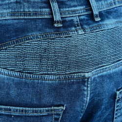 Jean de moto pour hommes avec protections CE ajustables et amovibles puis système d'aération - Confort extrême