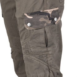 Pantalon de moto extensible avec protections CE pour genoux et hanches - Résistant aux chocs et à l'abrasion