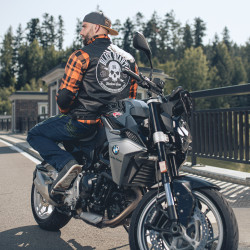 Jean de moto résistant pour hommes avec doublure en maille respirante renforcé en fibre d'aramide - Protections amovibles