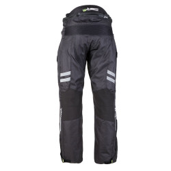 Pantalon de moto coupe vent avec tissu imperméable et protections CE amovibles