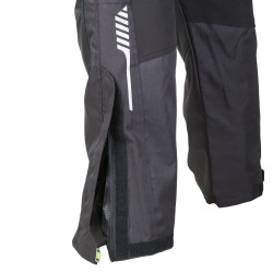 Pantalon de moto coupe vent avec tissu imperméable et protections CE amovibles