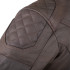 Veste de moto en cuir pour femmes avec protections CE et sangle d'ajustement