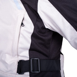 Veste de moto ajustable pour femmes avec protections CE et doublure thermique et climatique - Système de ventilation réglable