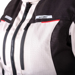 Veste de moto ajustable pour femmes avec protections CE et doublure thermique et climatique - Système de ventilation réglable