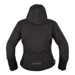 Veste de moto pour femmes avec doublure en micropolaire et protections CE des coudes et épaules