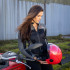 Veste de moto femme respirante et légère avec protections ce et système de ventilation - Veste d'été