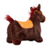 Cheval ou licorne gonflable pour enfants avec housse amovible douce et confortable - Bouton sonore de hennissement