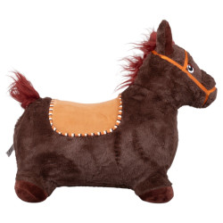 Cheval ou licorne gonflable pour enfants avec housse amovible douce et confortable - Bouton sonore de hennissement