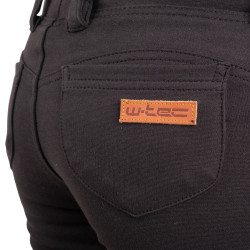 Legging de moto pour femmes avec doublure en aramide résistant et protections certifiées et amovibles des hanches et genoux