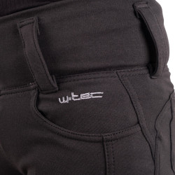 Legging de moto pour femmes avec doublure en aramide résistant et protections certifiées et amovibles des hanches et genoux