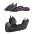 Casque de descente pour le BMX et le freeride avec mentonnière rembourré et bouches d'aération - Casque de descente avec visière