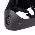 Casque de descente pour le BMX et le freeride avec mentonnière rembourré et bouches d'aération - Casque de descente avec visière