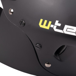 Casque de descente pour le BMX et le freeride avec mentonnière rembourré et bouches d'aération - Casque de descente avec visière