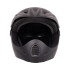 Casque de descente pour le BMX et le freeride avec mentonnière rembourré et bouches d'aération - Casque de descente avec visière