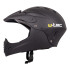 Casque de descente pour le BMX et le freeride avec mentonnière rembourré et bouches d'aération - Casque de descente avec visière