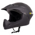 Casque de descente pour le BMX et le freeride avec mentonnière rembourré et bouches d'aération - Casque de descente avec visière