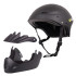 Casque de descente pour le BMX et le freeride avec mentonnière rembourré et bouches d'aération - Casque de descente avec visière